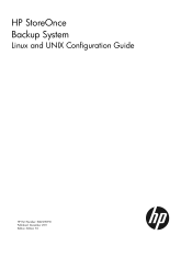 HP StoreOnce B6000 HP B6000 StoreOnce Backup System Linux and UNIX Configuration Guide