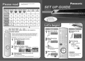 Panasonic DMR-ES16S Quick Start Guide
