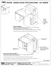 Panasonic UMR20-HOOD Installation Instructions