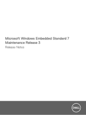 Dell Wyse 7020 Microsoft Windows Embedded Standard 7 Maintenance Release 3 Release Notes