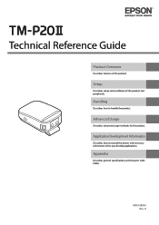 Epson Mobilink TM-P20II Technical Reference Guide