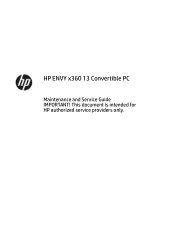 HP ENVY 13-ag0000 Maintenance and Service Guide