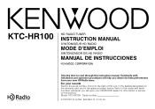 Kenwood KTC-HR100 User Manual