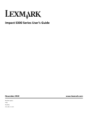 Lexmark Impact S301 User's Guide