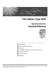 Ricoh 3035 Fax Reference