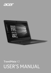 Acer TravelMate X349-G2-M User Manual W10