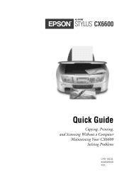 Epson CX6600 Quick Reference Guide