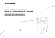 Sharp MX-M365N Quick Start Guide