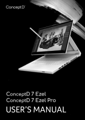 Acer ConceptD 7 Ezel User Manual