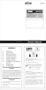Ativa AT-CK1 Product Manual