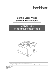 Brother International HL-5150D Service Manual