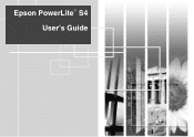 Epson 3LCD - PowerLite S4 Projector Manual