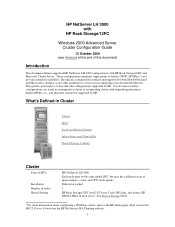 HP LH3000r HP Netserver LH 3000 FC Config Guide  for Windows 2000 Advanced Server Clusters