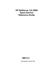 HP LH3000r HP Netserver LXr 8000 Quick Service Guide