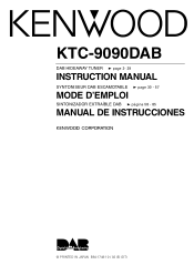 Kenwood KTC-9090DAB User Manual 1