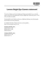 Lenovo IdeaCentre K210 K210 Bright Eye Camera Statement Flyer
