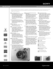 Sony DSC-W170/N Marketing Specifications (Gold Model)