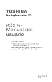 Toshiba Excite AT7-ASP61SM AT7-A Series Android (Jellybean 4.2) User’s Guide (Spanish) (Español)