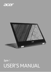 Acer Spin SP111-32N User Manual W10 & W10 S