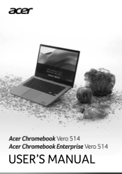 Acer Chromebooks - Chromebook Vero 514 User Manual