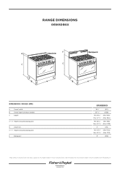 Fisher and Paykel OR36SDBGX2 FAP INSTALLATION SHEET 36 RANGE (English)