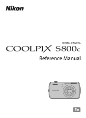 Nikon COOLPIX S800c Reference Manual