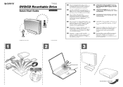 Sony DRX820U Quick Start Guide