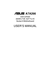 Asus A7A266 A7A266 User Manual
