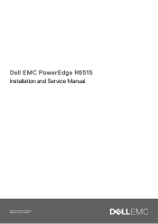 Dell PowerEdge R6515 EMC Installation and Service Manual