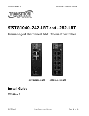 Lantronix SISTG1040-242-LRT Installation Guide Rev E PDF 1.11 MB
