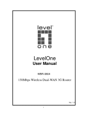 LevelOne WBR-6804 Manual