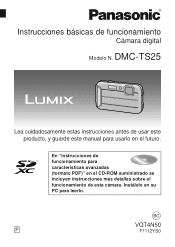 Panasonic DMC-TS25W DMC-TS25W Owner's Manual (Spanish)