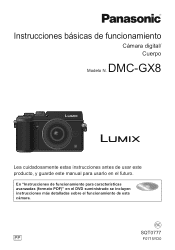 Panasonic LUMIX GX8 Basic Operating Manual Spanish