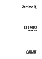 Asus Zenfone 8 ZS590KS English USCA Version E-manual