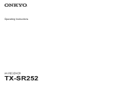 Onkyo TX-SR252 User Manual English