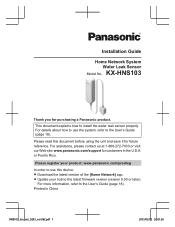 Panasonic KX-HNS103 KX-HNS103 Installation Guide