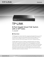 TP-Link TL-SG2210P TL-SG2210P V1 Datasheet