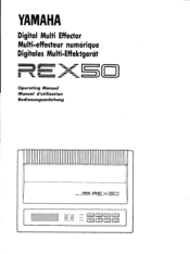 Yamaha REX50 REX50 Owners Manual Image