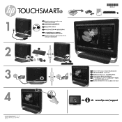 HP TouchSmart 320-1000 Setup Poster