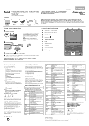 Lenovo ThinkPad X140e (English) Safety, Warranty, and Setup Guide