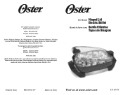 Oster 12 X 16 Hinged Lid Electric Skillet User Manual