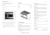 Fisher and Paykel RDV2-488-N_N Quick Reference guide