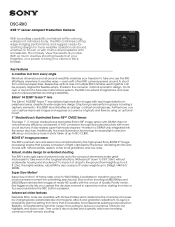 Sony DSC-RX0 Marketing Specifications