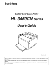 Brother International HL-3450CN Users Manual - English