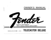 Fender Telecaster Deluxe Owners Manual
