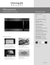 Frigidaire FGMV176NTD Product Specifications Sheet