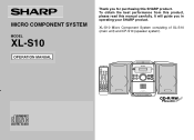 Sharp XL-S10 XL-S10 Operation Manual