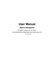 Alpine INE-Z928HD Navigation User's Manual (english)