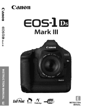 Canon 2011B002 EOS-1Ds Mark III Instruction Manual
