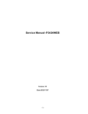 Dell P3424WE Monitor Simplified Service Manual